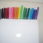 Boite 20 crayons feutres - palette solderie